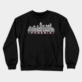 Arizona Hockey Team All Time Legends, Phoenix City Skyline Crewneck Sweatshirt